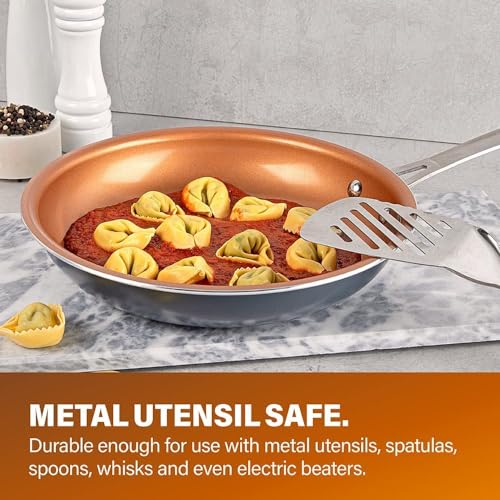 Ceramic Pots and Pans Set Non Stick, Kitchen Cookware X1843