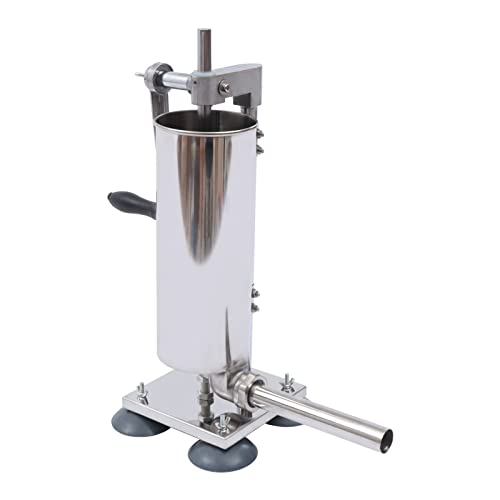 Vertical Stainless Steel Sausage Stuffer, 6Lbs Suction Cup Type Z362