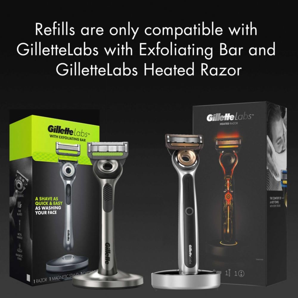 Men's Razor with Exfoliating Bar, Shaving Kit with 4 Blade Refills S580638