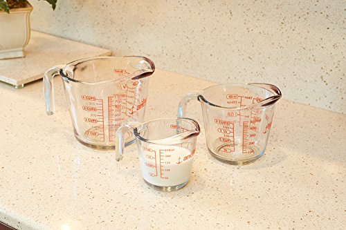 Glass Measuring Cups, 3 Piece Set U762483