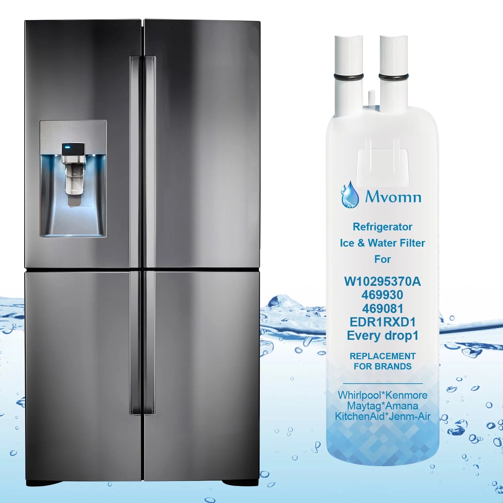 Refrigerator Water Filter Replacement, 4-Pack J7897