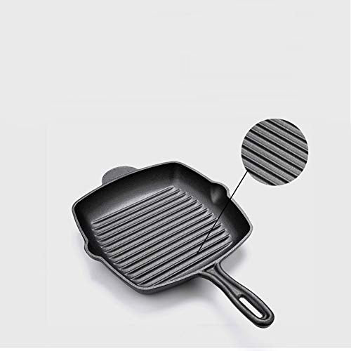 Square Cast Iron Grill Pan with Helper Handle, 10.5 Inch T5672