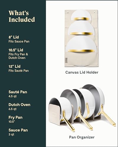 Nonstick Ceramic Cookware Set 12 Piece with Lids and Storage K7903