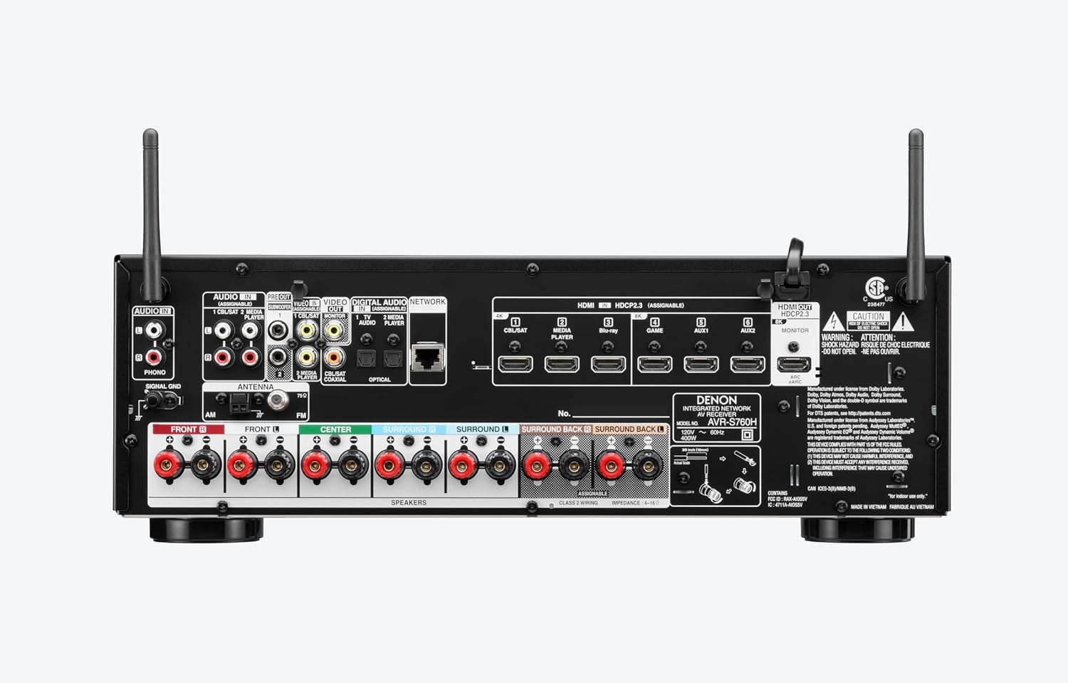 7.2-Channel Home Theater AV Receiver with 8K Ultra HD M4928