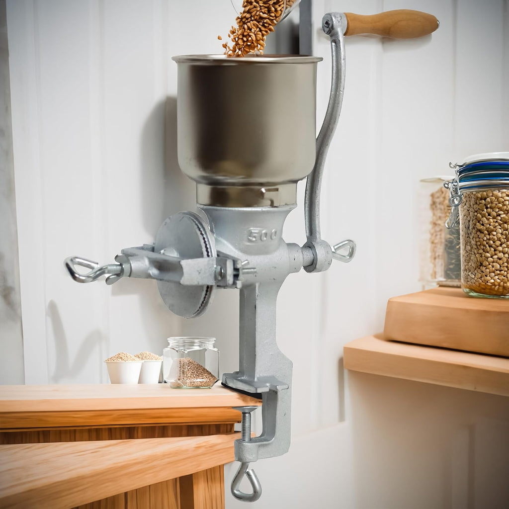 Cast Iron Grain Mill Grinder, Manual Hand Crank C314