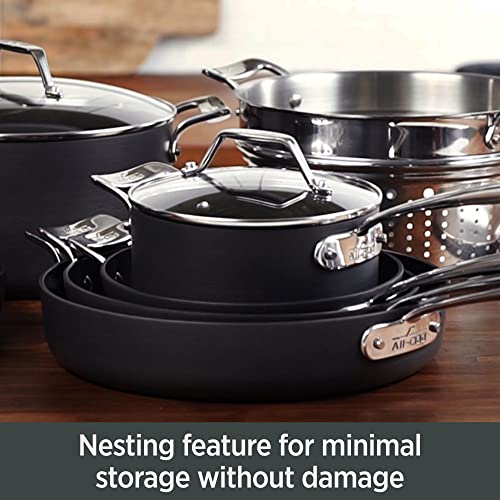 Hard Anodized Nonstick Fry Pan Set 2 Piece, 8 and 10.5 Inch, Oven Safe M90885