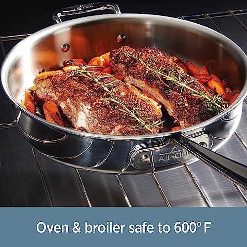 Stainless Steel Fry Pan Set 2 Piece, 10 and 12 Inch, Induction Safe U17252