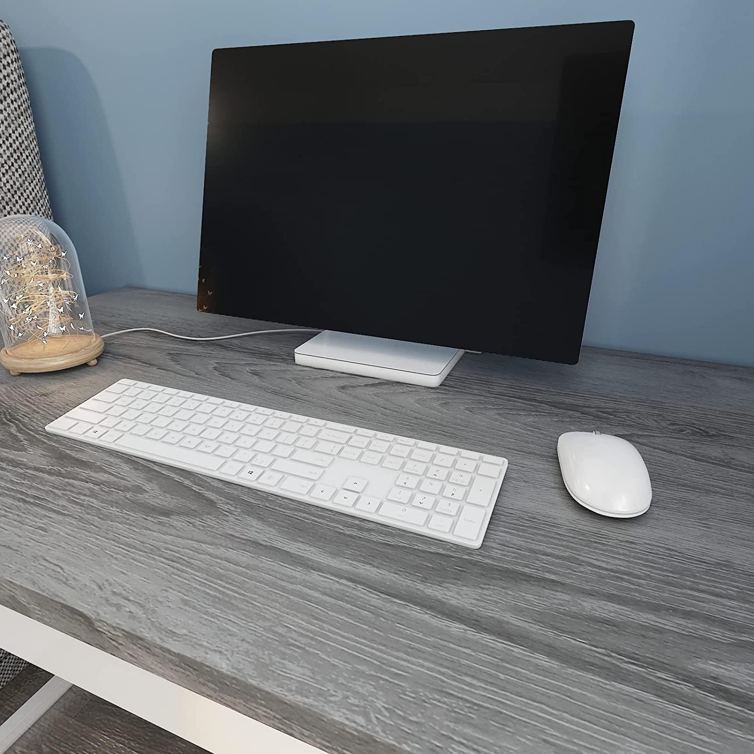 24"x200" Thick Grey Wood Contact Paper for Cabinets Countertops Self Adhesive Removable A9195