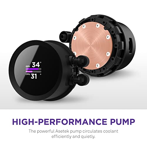 240mm AIO CPU Liquid Cooler with LCD Display and RGB Fans O775
