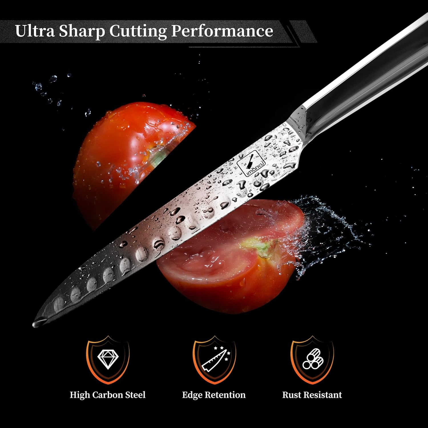 Knife Set with Block, 16 Pcs Stainless Steel, Dishwasher Safe X671333