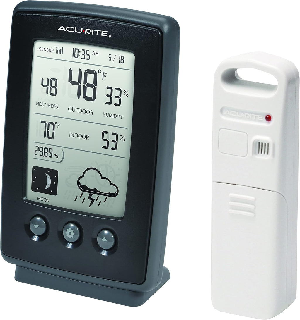 Digital Weather Forecaster with Indoor/Outdoor Temperature and Humidity H9636