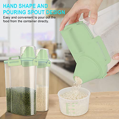 Airtight Dry Food Storage Container with Pourable Spout and Measuring Cup U446159