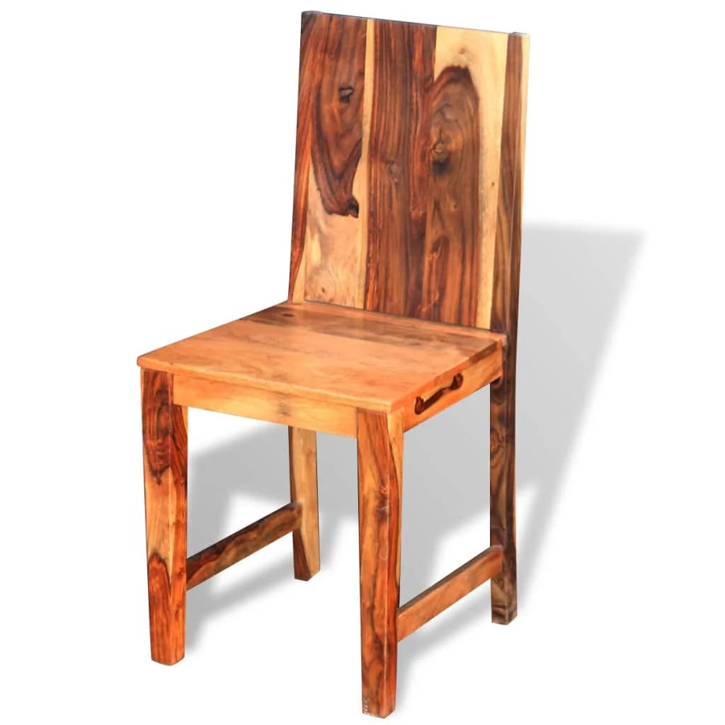Solid Sheesham Wood Dining Chairs 4 Pack B248769
