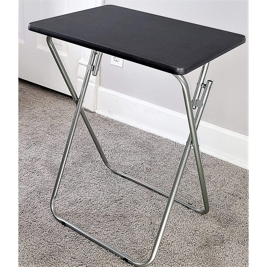 Folding TV Tray Tables for Eating, Black, Set of 2 C8742