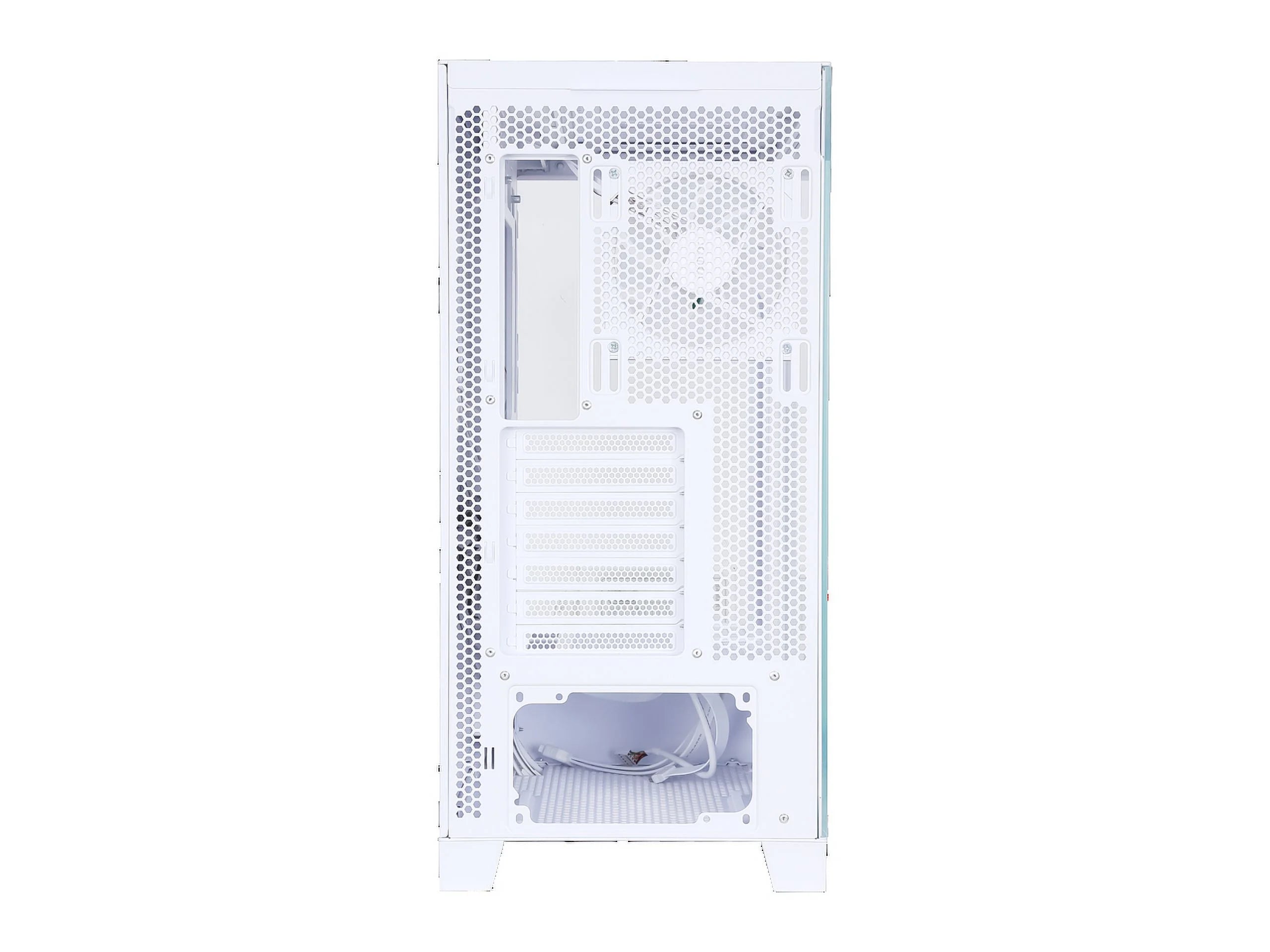 White Dual USB3.0 and Type C Tempered Glass ATX Mid Tower Gaming Computer Case with 4 x 120mm ARGB Fans J9160