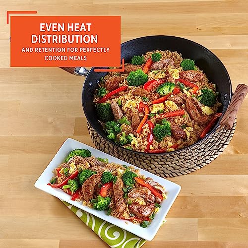 Cast Iron Wok with Wood Handles 14-Inch X1322