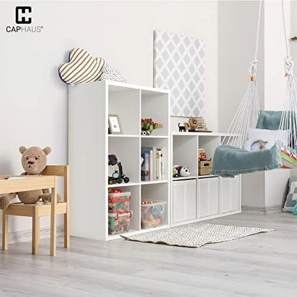 13-Inch Cube Organizer with Extra Thick Edge, 8-Cube White O6493