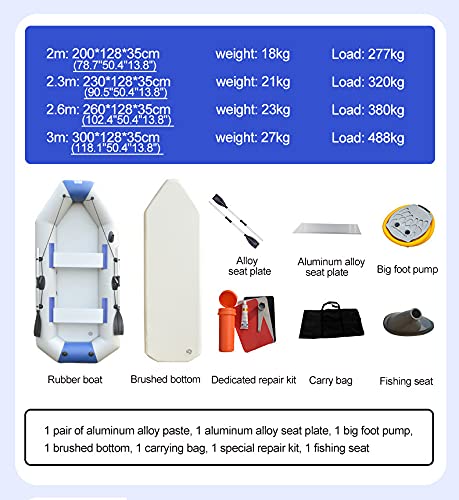 Inflatable Kayak 9-Foot 4-Person Fishing Boat with Paddle K973