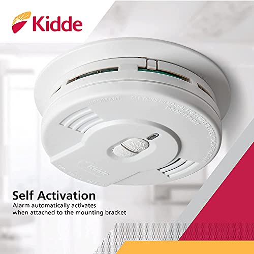 Smoke Detector, 10-Year Battery Powered, LED Warning Light J493