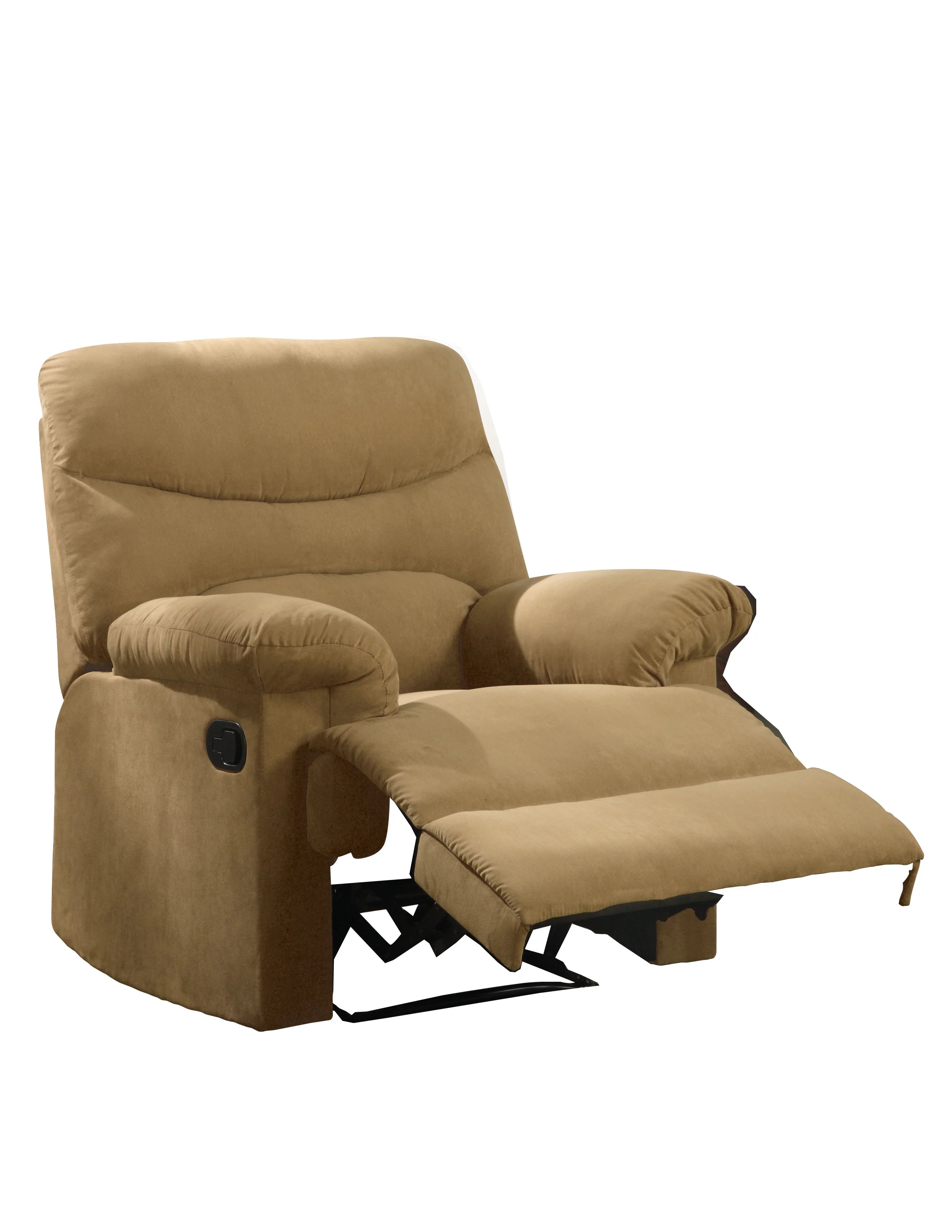 Recliner in Light Brown Microfiber Y52759
