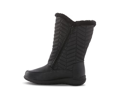 Women's Winter Rain Snow Boots Insulated Fur-Lined Mid-Calf B39102