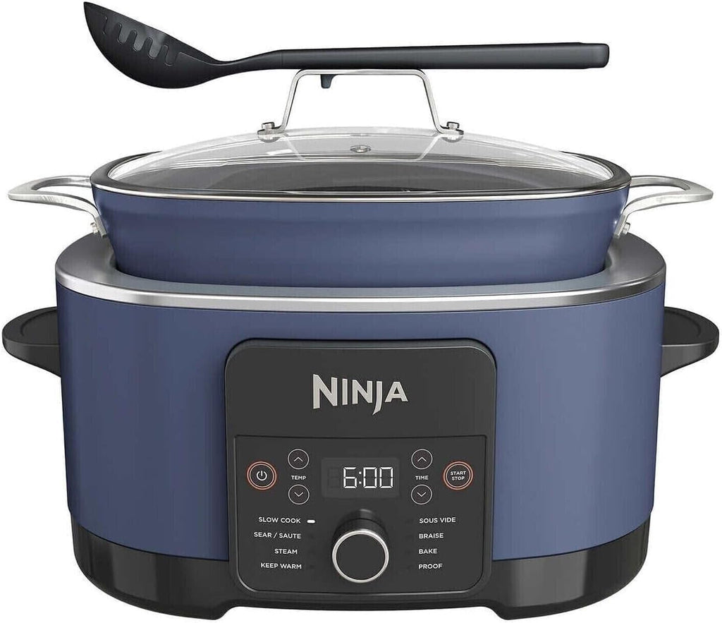 8.5 Quart Multi-Cooker with 8-in-1 Slow Cooker, Dutch Oven, Steamer, Glass Lid, Nonstick, Oven Safe Pot Y6222
