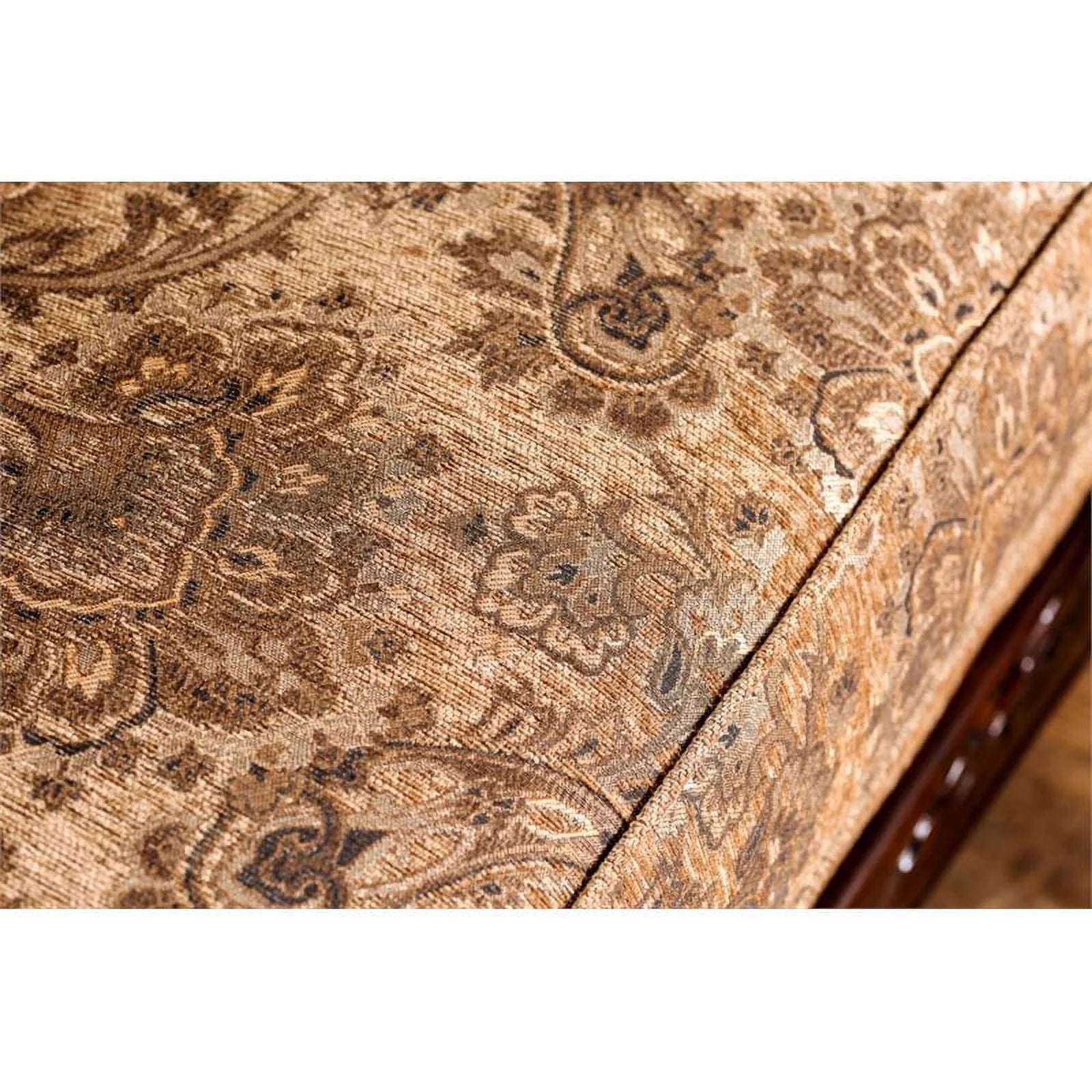 Chenille Sofa in Gold and Bronze Z430
