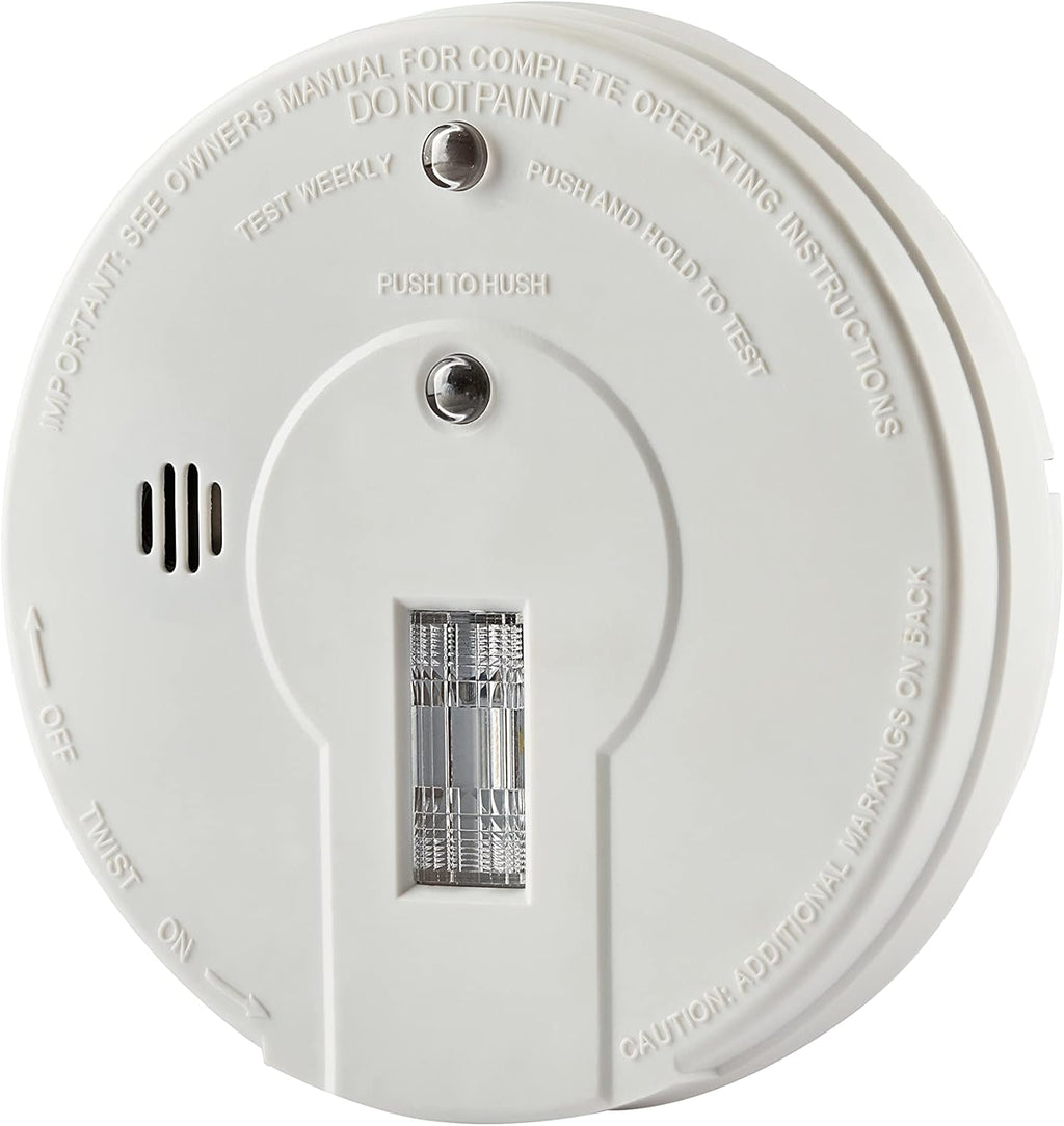 Smoke Detector with Safety Light, Battery Operated Alarm for Hallways S310