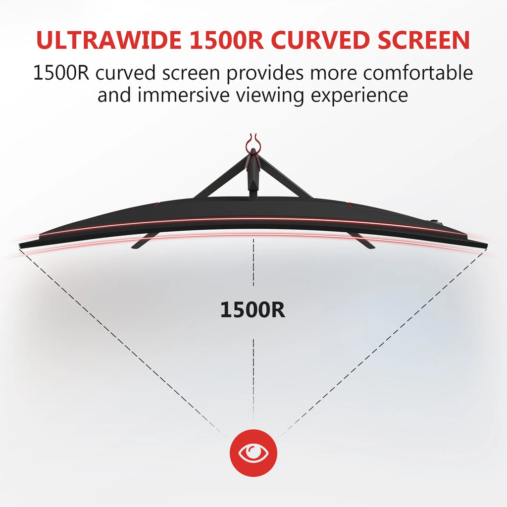 27-Inch Curved Gaming Monitor 240Hz 1ms Full HD LED HDMI DP Y5329