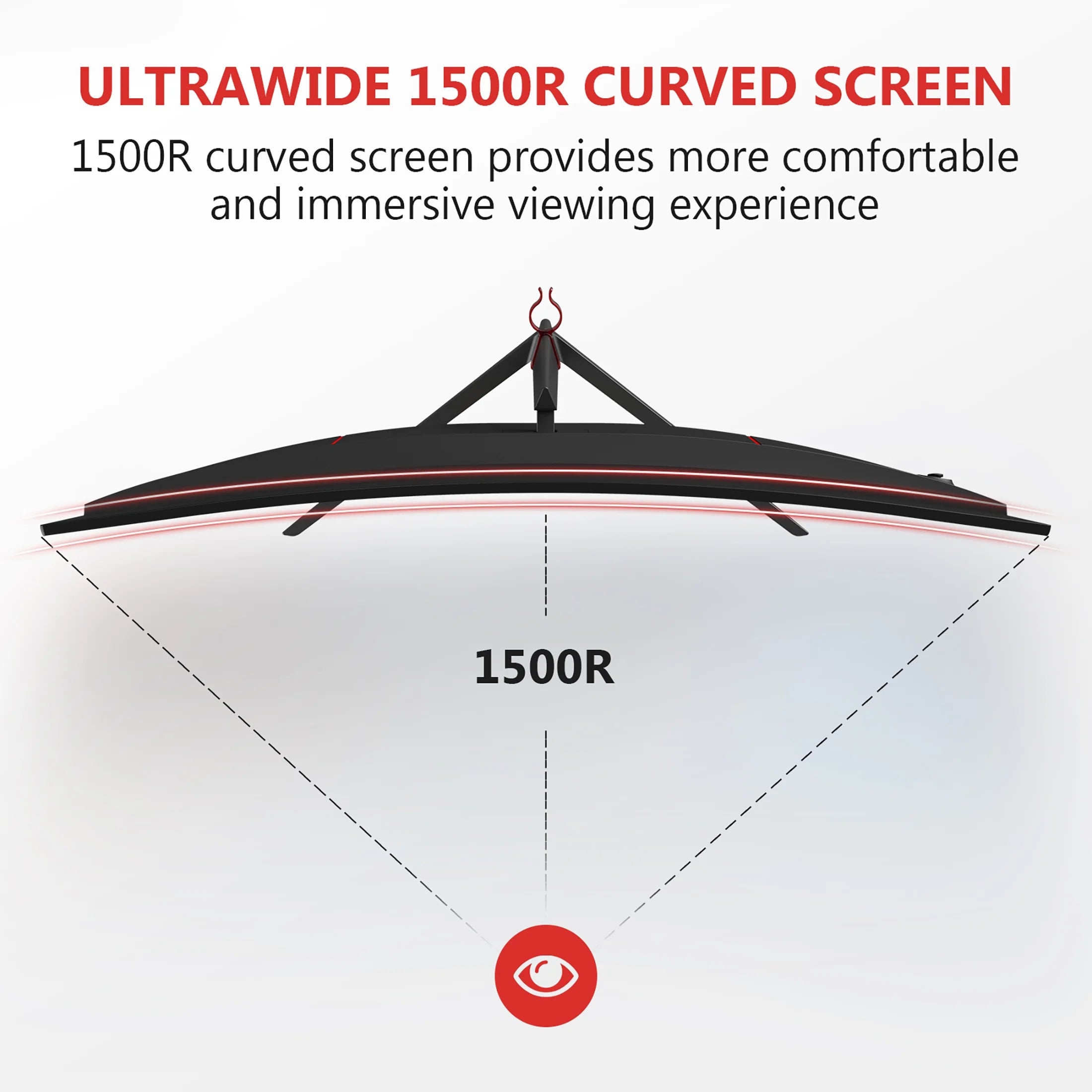 27-Inch Curved Gaming Monitor 240Hz 1ms Full HD LED HDMI DP Y5329