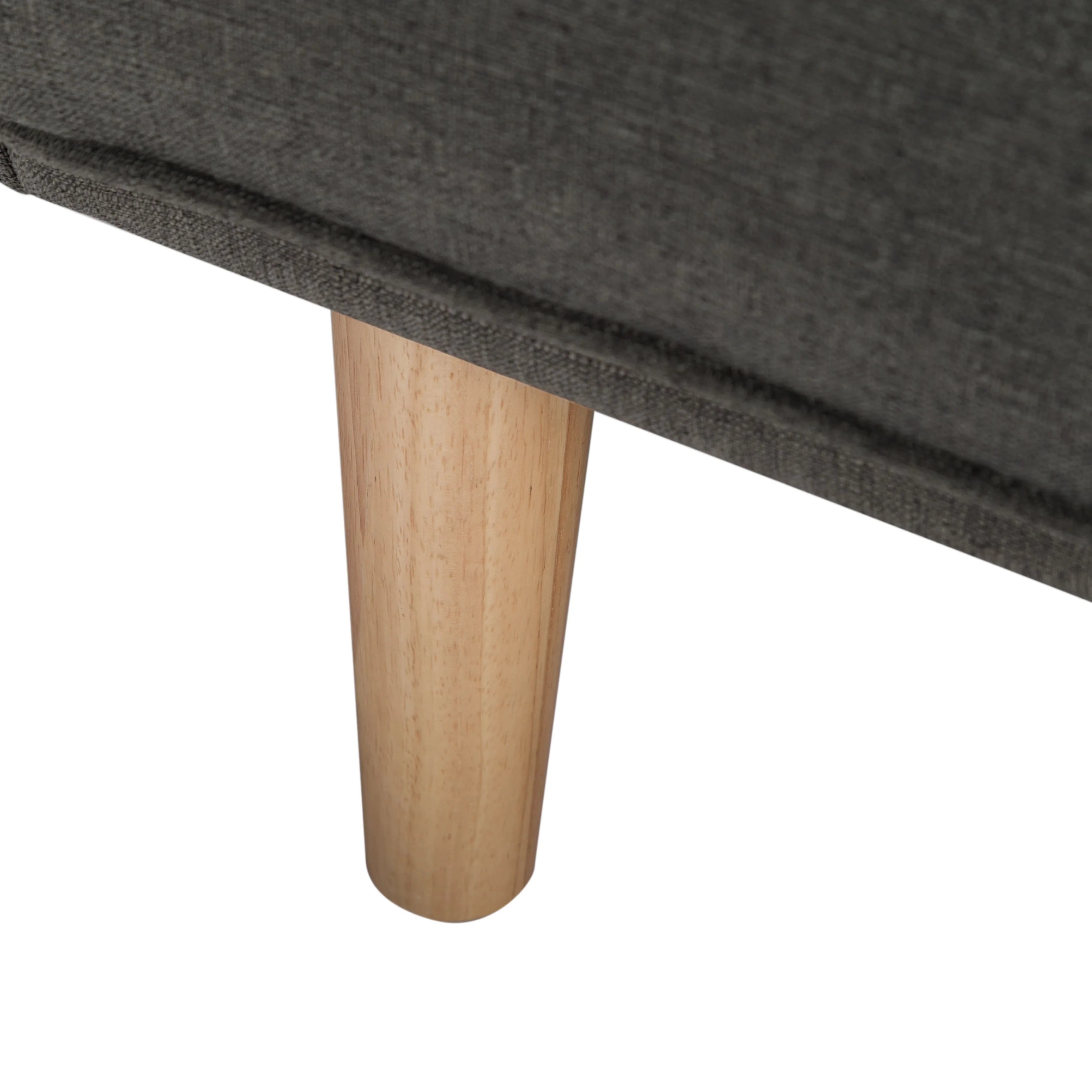 Futon Sofa Bed with Split Back and Wood Legs F4124