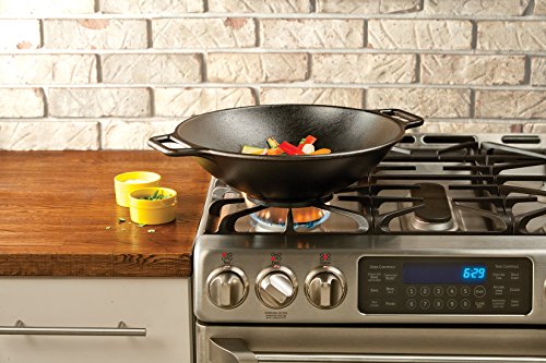 Seasoned Cast Iron Wok 14 Inch W35554