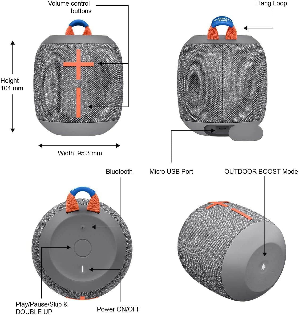 Portable Waterproof Bluetooth Speaker K5415
