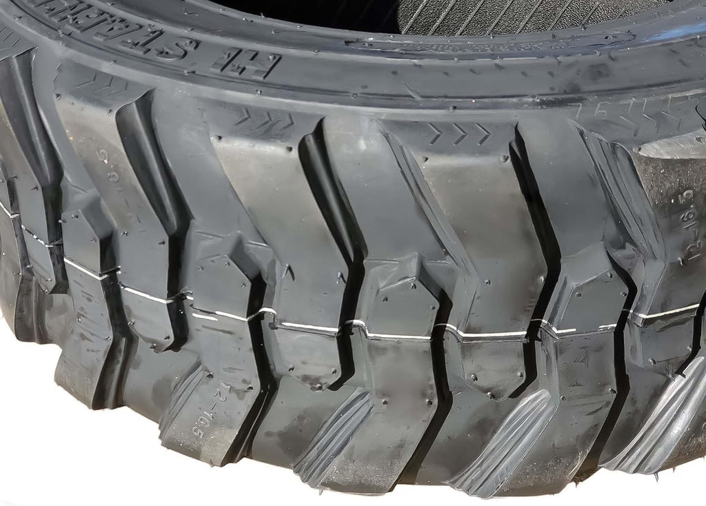Heavy Duty 12x16.5 12 Ply Skid Steer Tire with Rim Guard F682