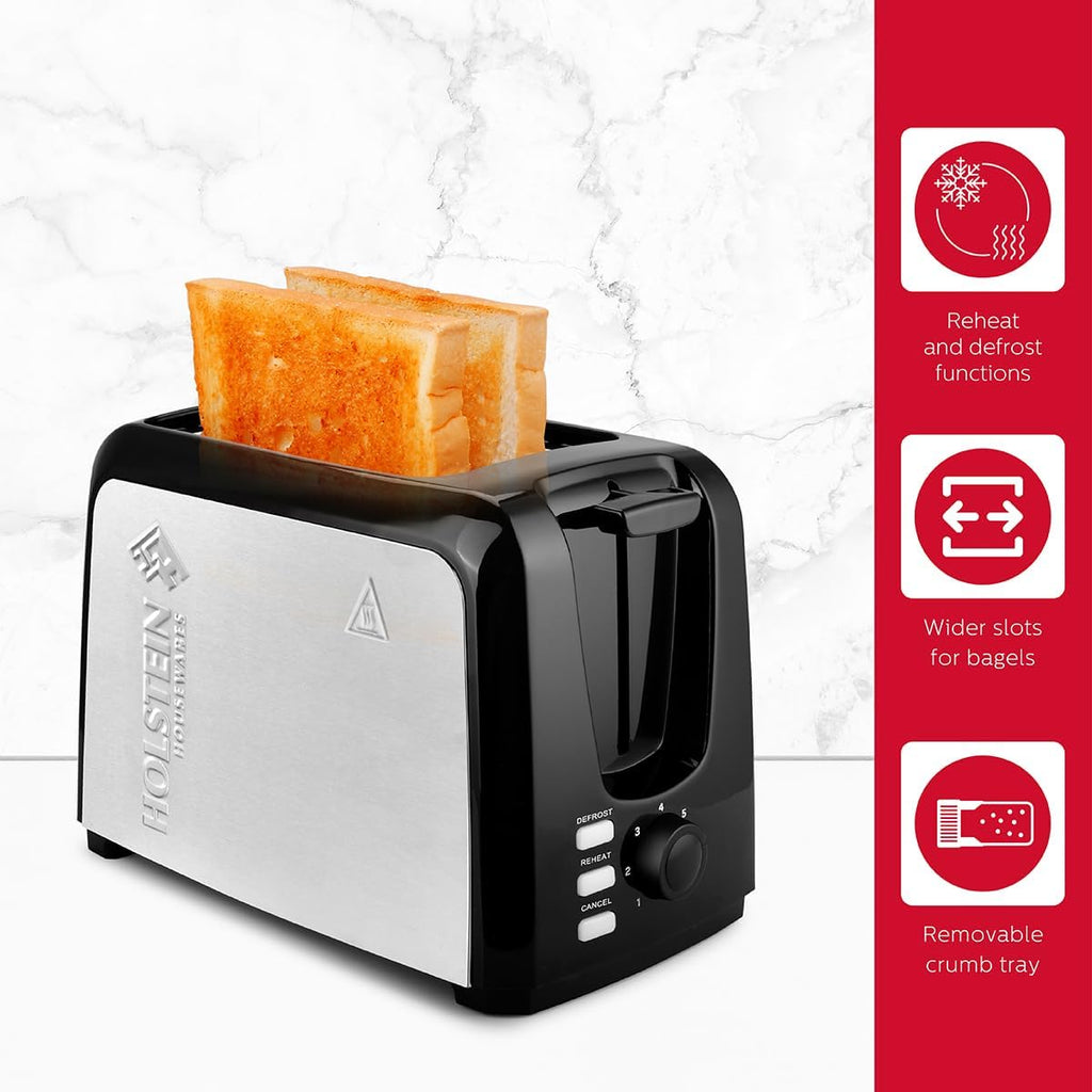 2-Slice Toaster with 7 Browning Control Settings, Black F9104