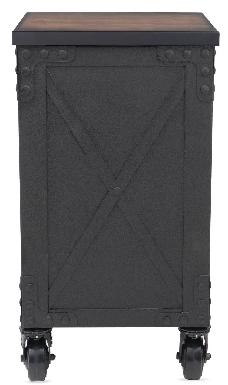 Rolling Tool Chest with Wood Top, 5 Drawers T49470