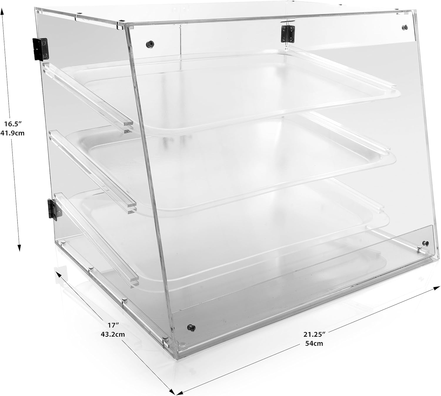 3-Tier Countertop Pastry Display Case with Rear Door L273228