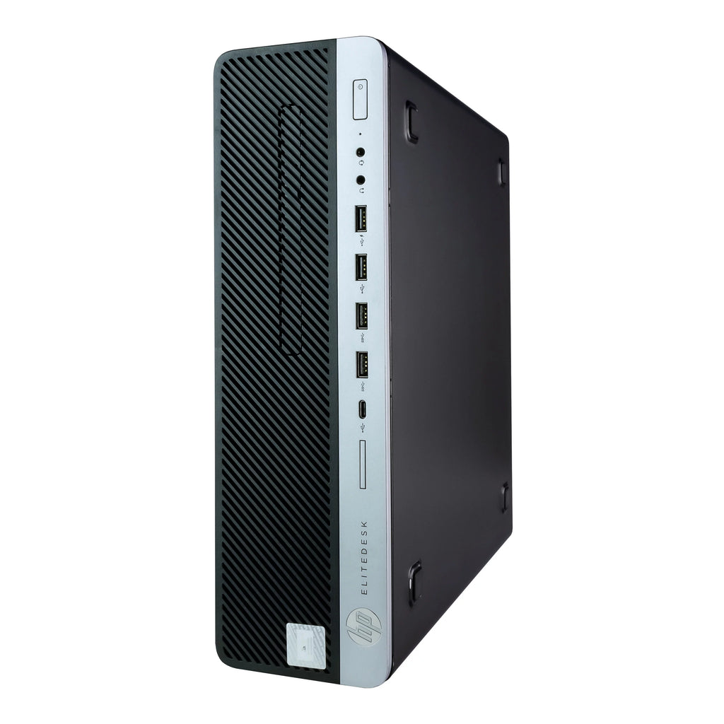 Refurbished Desktop Computer with Hexa Core i5, 16GB RAM, 500GB SSD, 24in Monitor, Keyboard and Mouse Y3386