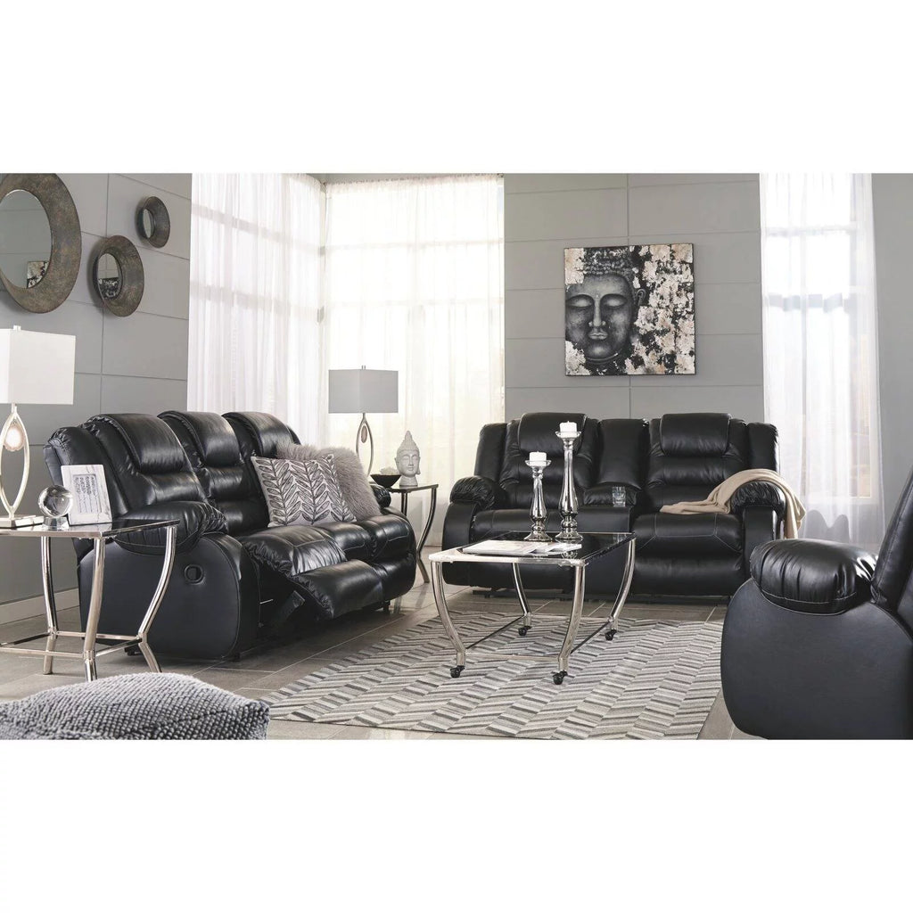Reclining Loveseat with Console in Chocolate A984818