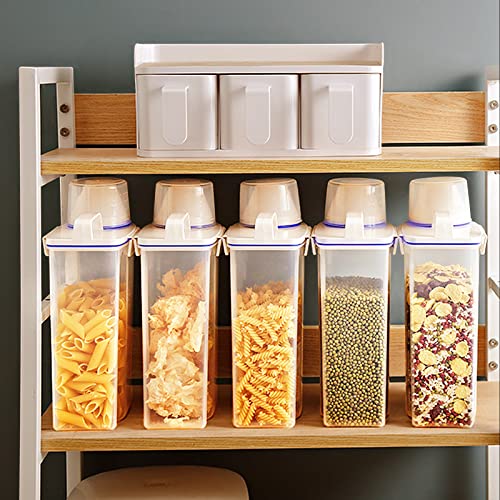 2 Pack Rice Storage Bin Cereal Dispenser, BPA Free Airtight Plastic Food Container V232