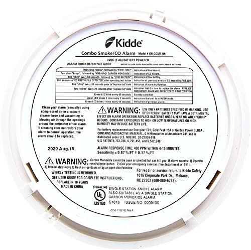 Smoke & Carbon Monoxide Detector with Voice Alerts, Battery Powered L445