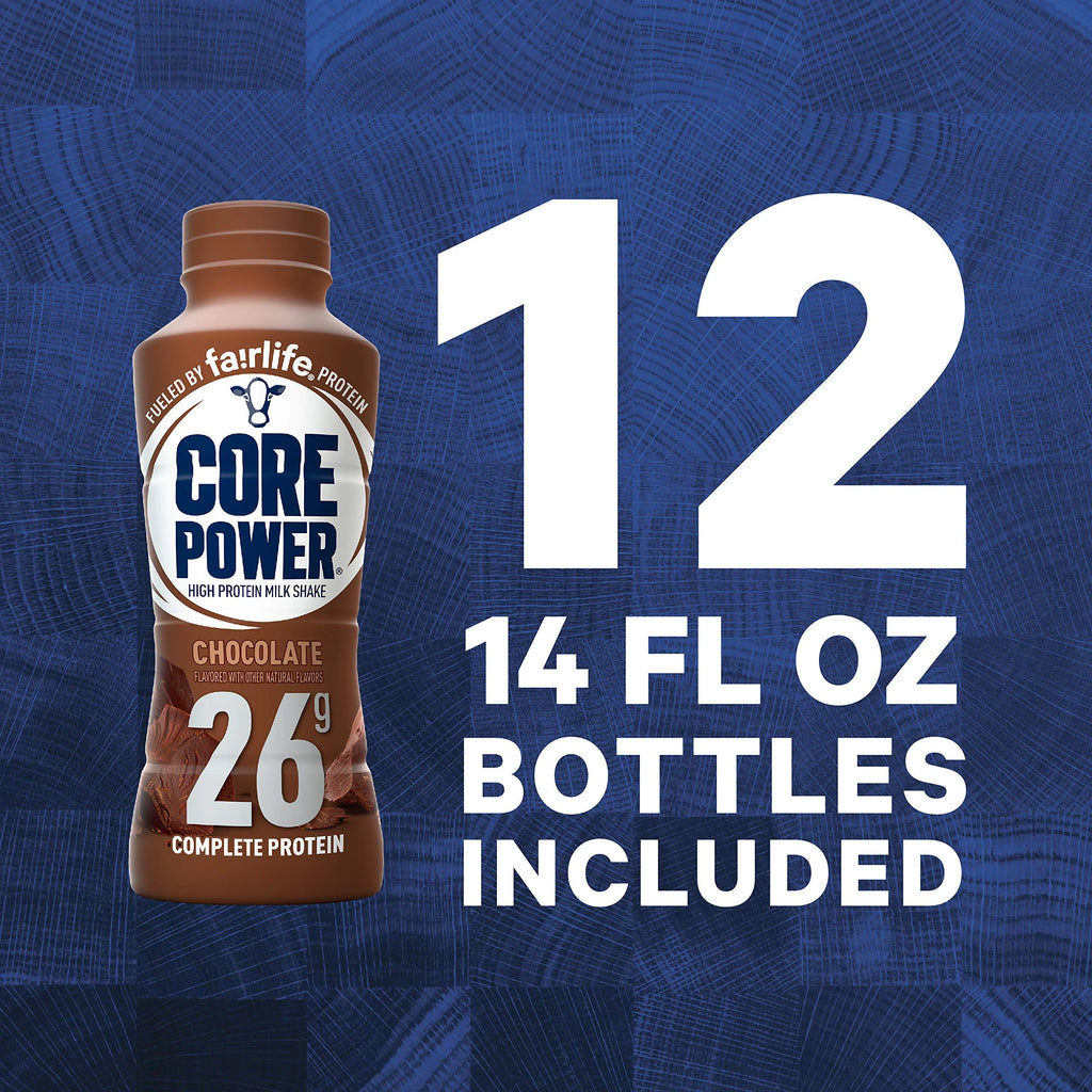 Chocolate Protein Shake, 14 fl oz, 12 Count Q620076