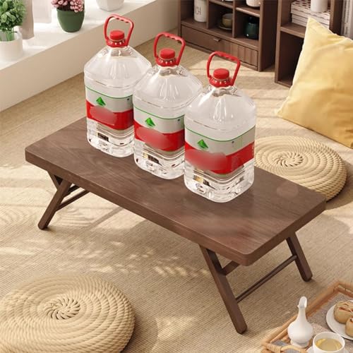 Japanese Low Table, Bamboo Folding Tatami Table for Floor Sitting S335