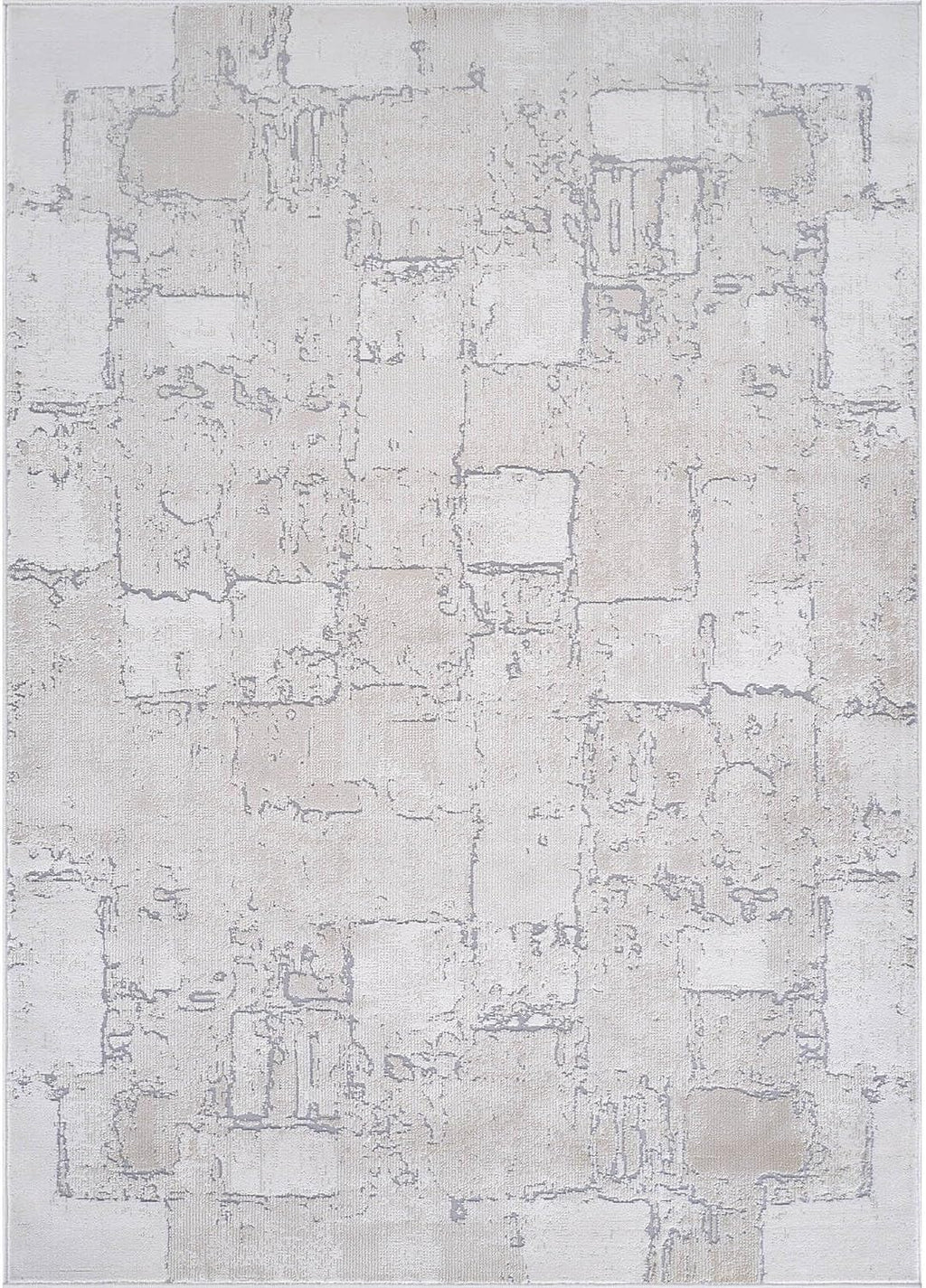 Modern Ultra Soft Vintage Indoor Area Rug 8x10 Beige Y63774