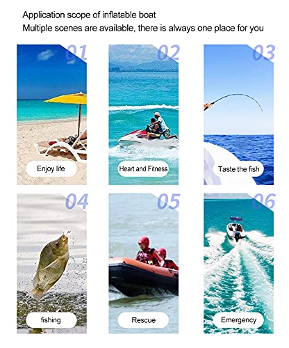 Inflatable Kayak 9-Foot 4-Person Fishing Boat with Paddle K973