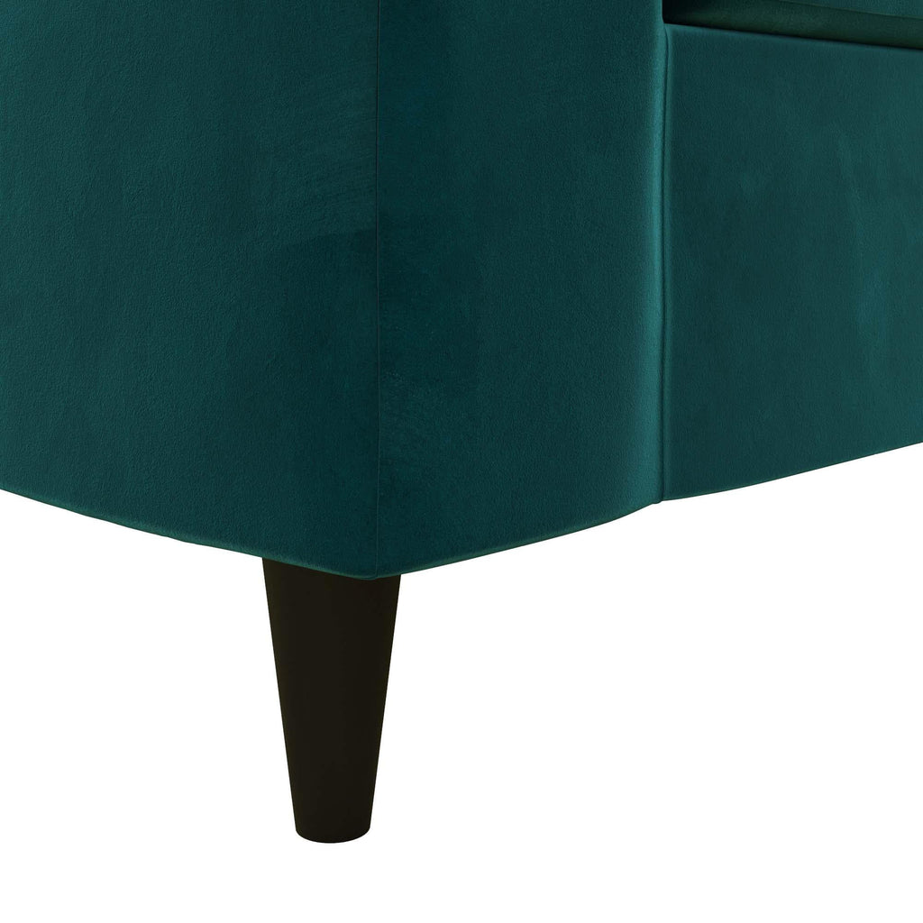 Green Velvet 3 Seater Sofa R889