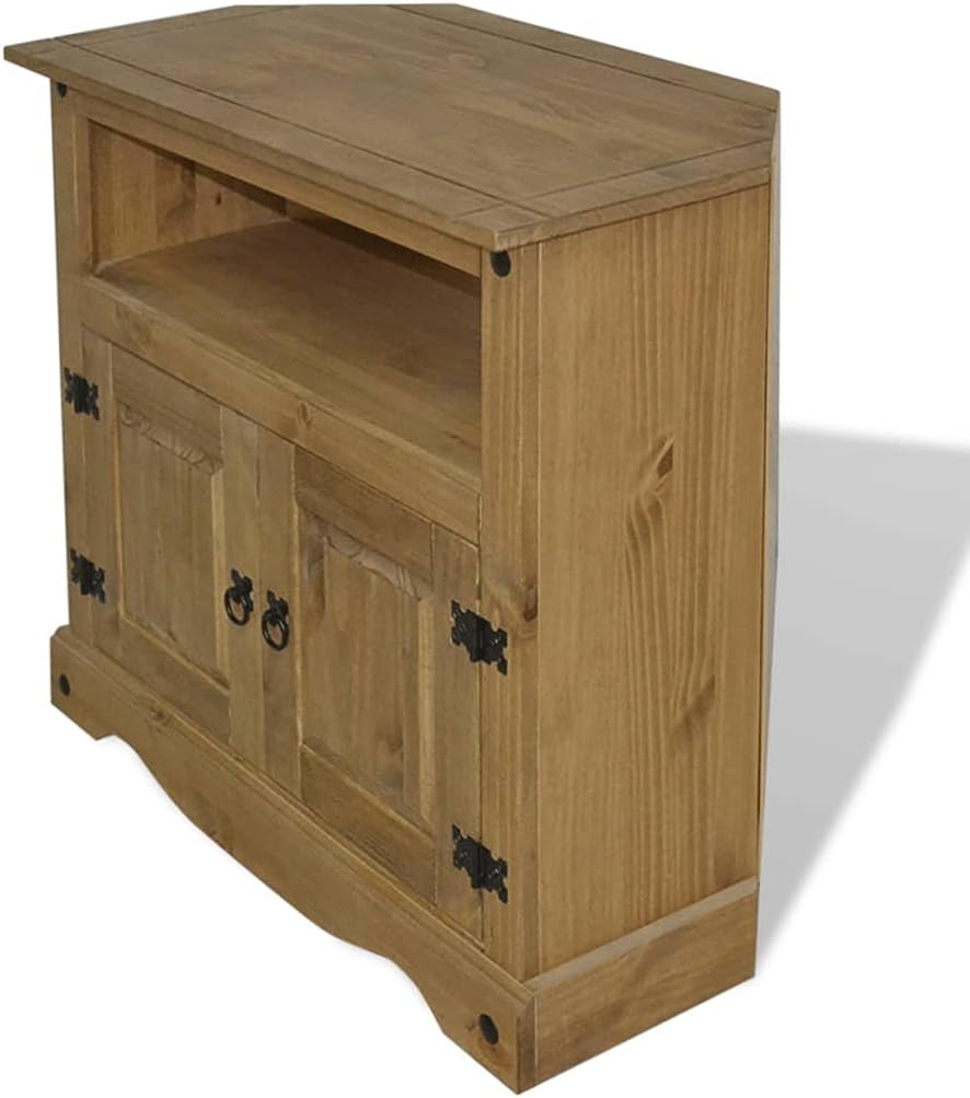 Console Table,Entryway Table with Storage,Console Table with Drawers,with 1 Cabinet and 1 Compartment,for Living Room, Hallway, Foyer, Kitchen, Mexican Pine Corona Range 31.5"x16.9"x30.7"