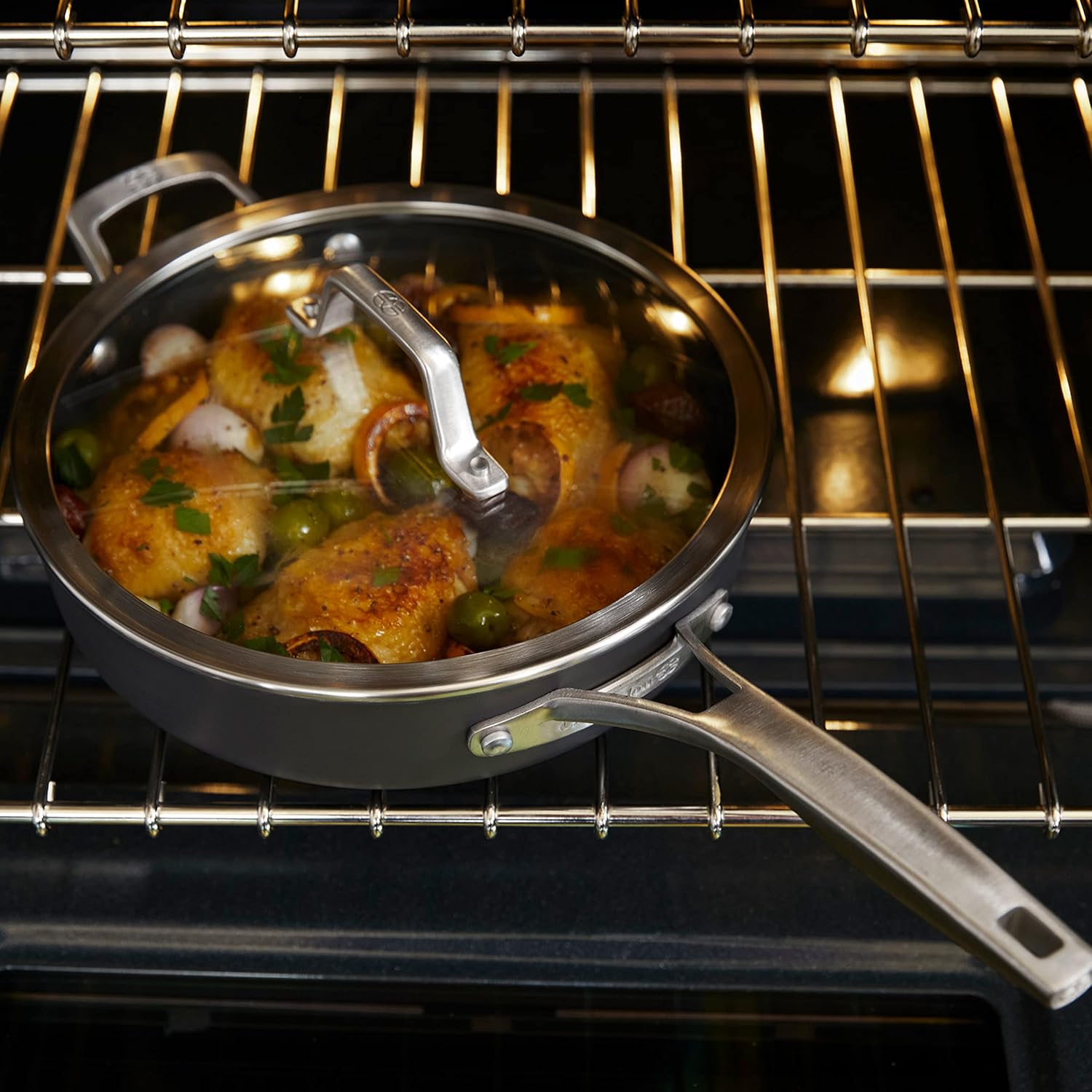 Hard-Anodized Nonstick 12-Inch Frying Pan with Lid M290259