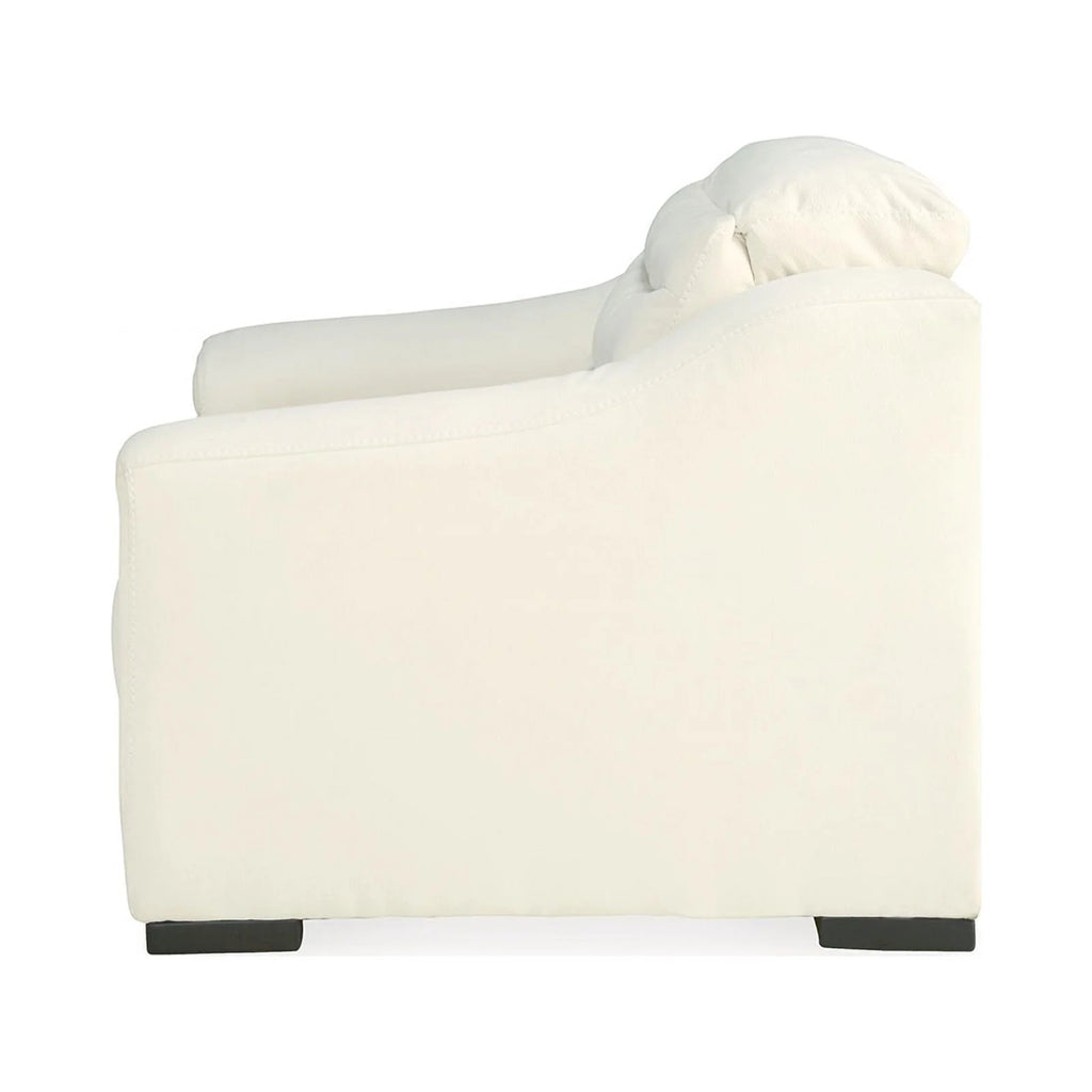 Faux Leather Power Recliner in White S604