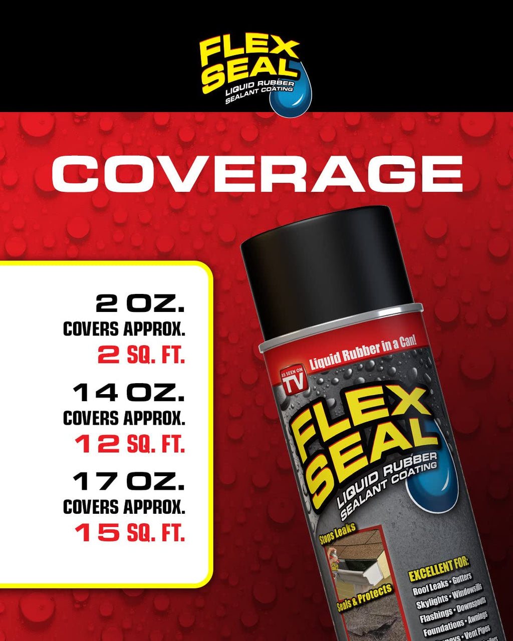 Rubber Sealant Spray Coating, Black, 14 oz, 6 Pack I470